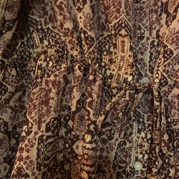 NWT MADEWELL Drawstring Top in Kaleidoscope Print Size XS - Picture 10 of 10